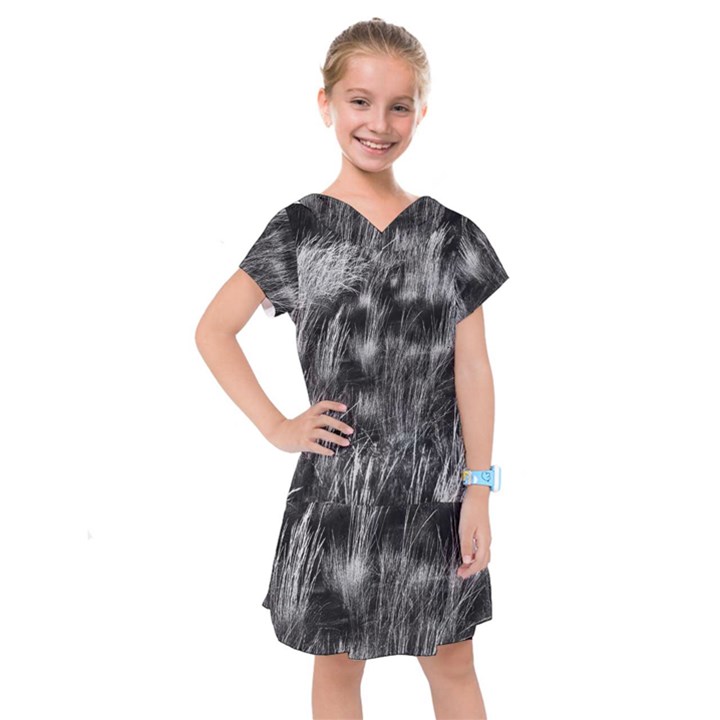 Field of light abstract 1 Kids  Drop Waist Dress