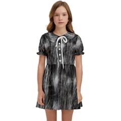 Field Of Light Abstract 1 Kids  Sweet Collar Dress by DimitriosArt