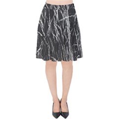 Field Of Light Abstract 3 Velvet High Waist Skirt by DimitriosArt