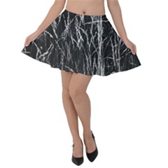 Field Of Light Abstract 3 Velvet Skater Skirt by DimitriosArt