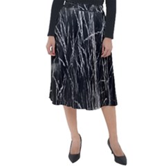 Field Of Light Abstract 3 Classic Velour Midi Skirt  by DimitriosArt