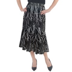 Field Of Light Abstract 3 Midi Mermaid Skirt by DimitriosArt