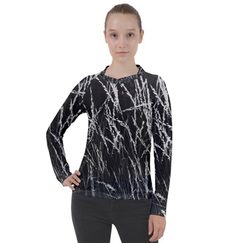 Field Of Light Abstract 3 Women s Pique Long Sleeve Tee by DimitriosArt