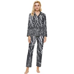 Field Of Light Abstract 3 Womens  Long Sleeve Velvet Pocket Pajamas Set by DimitriosArt