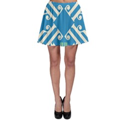 Abstract Pattern Geometric Backgrounds   Skater Skirt by Eskimos