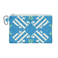 Abstract Pattern Geometric Backgrounds   Canvas Cosmetic Bag (large) by Eskimos