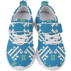 Abstract Pattern Geometric Backgrounds   Kids  Velcro Strap Shoes by Eskimos