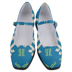 Abstract Pattern Geometric Backgrounds   Women s Mary Jane Shoes by Eskimos