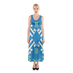 Abstract Pattern Geometric Backgrounds   Sleeveless Maxi Dress by Eskimos