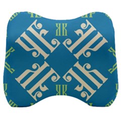 Abstract Pattern Geometric Backgrounds   Velour Head Support Cushion