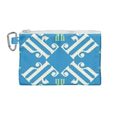 Abstract Pattern Geometric Backgrounds   Canvas Cosmetic Bag (medium) by Eskimos