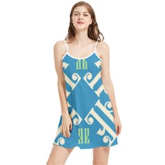 Abstract Pattern Geometric Backgrounds   Summer Frill Dress by Eskimos