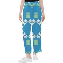 Abstract Pattern Geometric Backgrounds   Women s Pants  by Eskimos