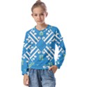 Abstract pattern geometric backgrounds   Kids  Long Sleeve Tee with Frill  View1