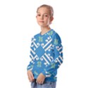 Abstract pattern geometric backgrounds   Kids  Long Sleeve Tee with Frill  View2