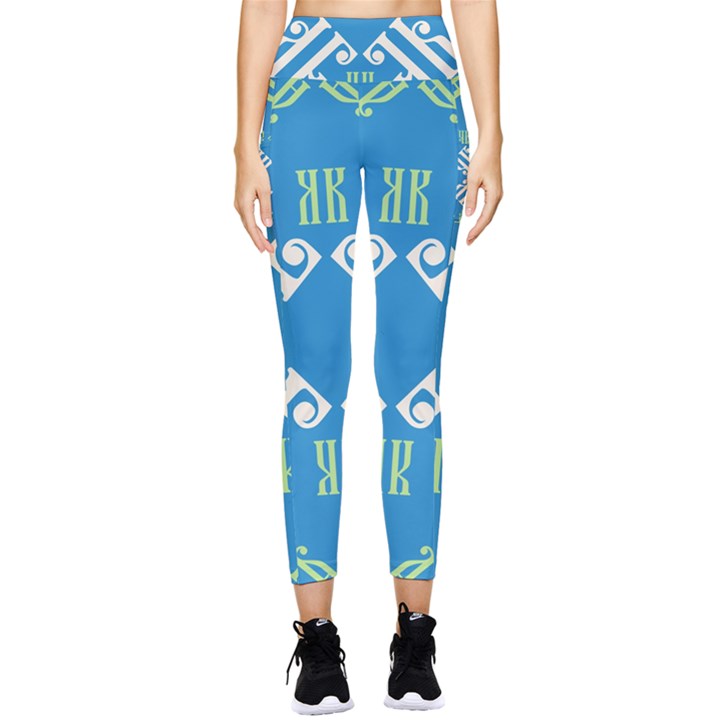 Abstract pattern geometric backgrounds   Pocket Leggings 