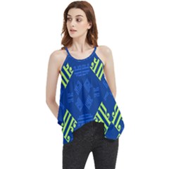 Abstract Pattern Geometric Backgrounds   Flowy Camisole Tank Top