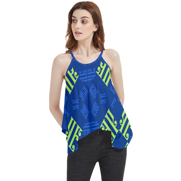 Abstract pattern geometric backgrounds   Flowy Camisole Tank Top