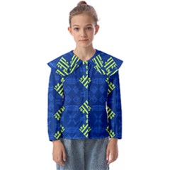 Abstract Pattern Geometric Backgrounds   Kids  Peter Pan Collar Blouse