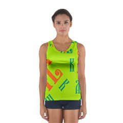 Abstract Pattern Geometric Backgrounds   Sport Tank Top  by Eskimos