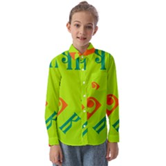 Abstract Pattern Geometric Backgrounds   Kids  Long Sleeve Shirt by Eskimos