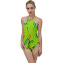 Abstract pattern geometric backgrounds   Go with the Flow One Piece Swimsuit View1