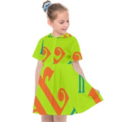 Abstract Pattern Geometric Backgrounds   Kids  Sailor Dress by Eskimos