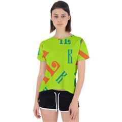 Abstract Pattern Geometric Backgrounds   Open Back Sport Tee by Eskimos