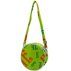 Abstract Pattern Geometric Backgrounds   Crossbody Circle Bag