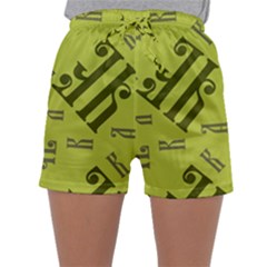 Abstract Pattern Geometric Backgrounds   Sleepwear Shorts by Eskimos