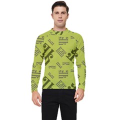 Abstract Pattern Geometric Backgrounds   Men s Long Sleeve Rash Guard