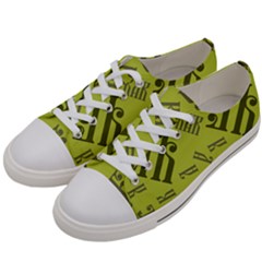 Abstract Pattern Geometric Backgrounds   Men s Low Top Canvas Sneakers by Eskimos