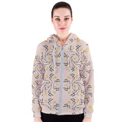 Abstract Pattern Geometric Backgrounds   Women s Zipper Hoodie by Eskimos