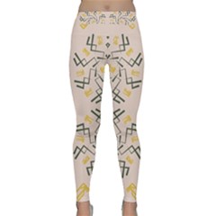 Abstract Pattern Geometric Backgrounds   Classic Yoga Leggings by Eskimos