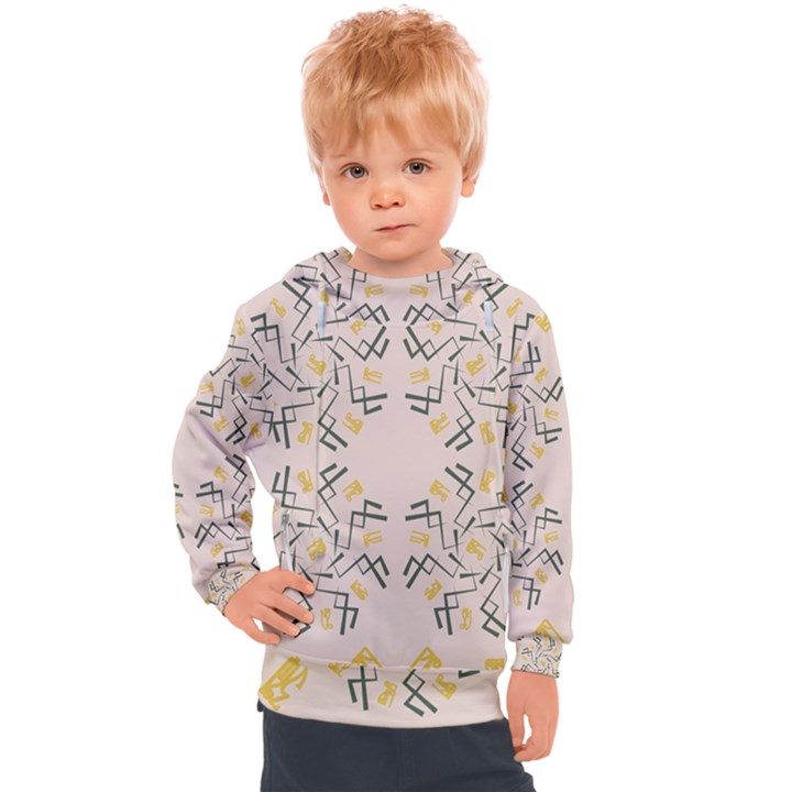 Abstract pattern geometric backgrounds   Kids  Hooded Pullover