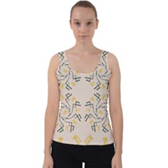 Abstract Pattern Geometric Backgrounds   Velvet Tank Top by Eskimos