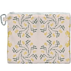 Abstract Pattern Geometric Backgrounds   Canvas Cosmetic Bag (xxxl) by Eskimos