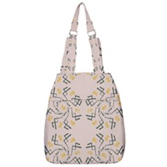 Abstract Pattern Geometric Backgrounds   Center Zip Backpack by Eskimos