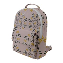 Abstract Pattern Geometric Backgrounds   Flap Pocket Backpack (large) by Eskimos