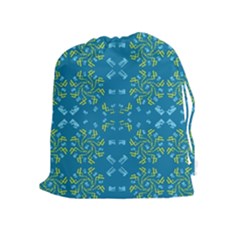 Abstract Pattern Geometric Backgrounds   Drawstring Pouch (xl) by Eskimos