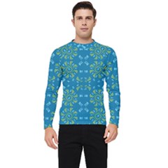 Abstract Pattern Geometric Backgrounds   Men s Long Sleeve Rash Guard by Eskimos