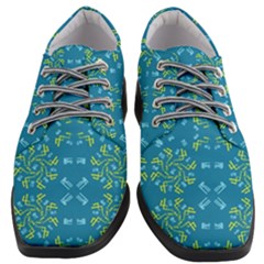 Abstract Pattern Geometric Backgrounds   Women Heeled Oxford Shoes by Eskimos