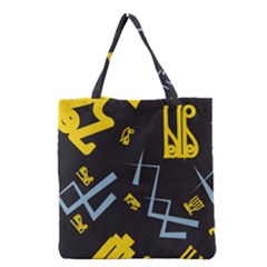 Abstract Pattern Geometric Backgrounds   Grocery Tote Bag