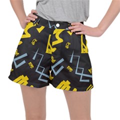 Abstract Pattern Geometric Backgrounds   Ripstop Shorts