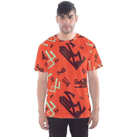 Abstract Pattern Geometric Backgrounds   Men s Sport Mesh Tee by Eskimos