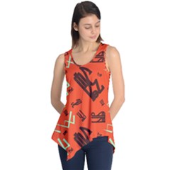 Abstract Pattern Geometric Backgrounds   Sleeveless Tunic by Eskimos