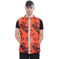 Abstract Pattern Geometric Backgrounds   Men s Puffer Vest by Eskimos