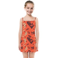 Abstract Pattern Geometric Backgrounds   Kids  Summer Sun Dress by Eskimos