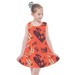 Abstract Pattern Geometric Backgrounds   Kids  Summer Dress by Eskimos