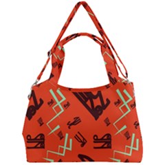 Abstract Pattern Geometric Backgrounds   Double Compartment Shoulder Bag by Eskimos